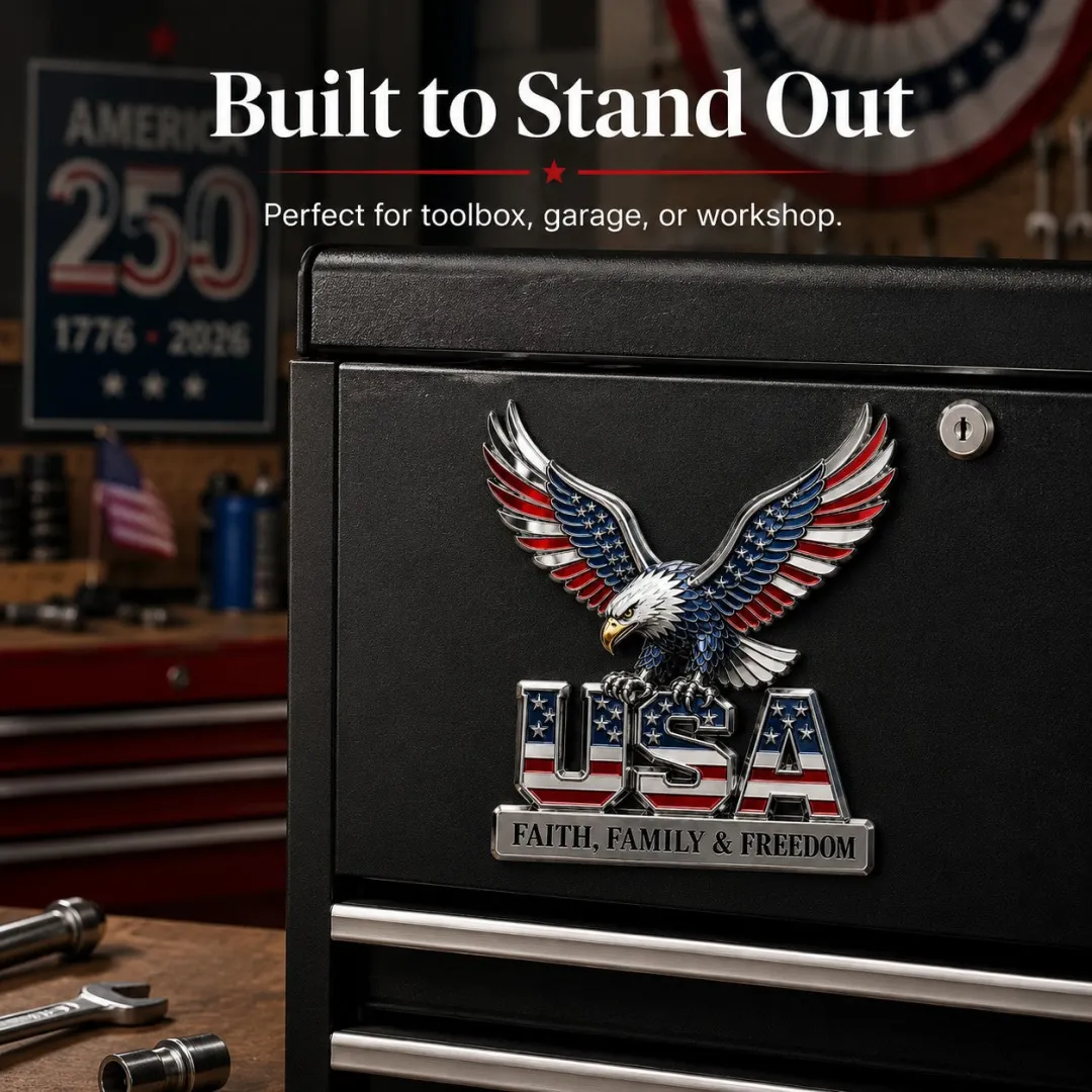 ★USA Faith, Family & Freedom★ Metal Car Emblem