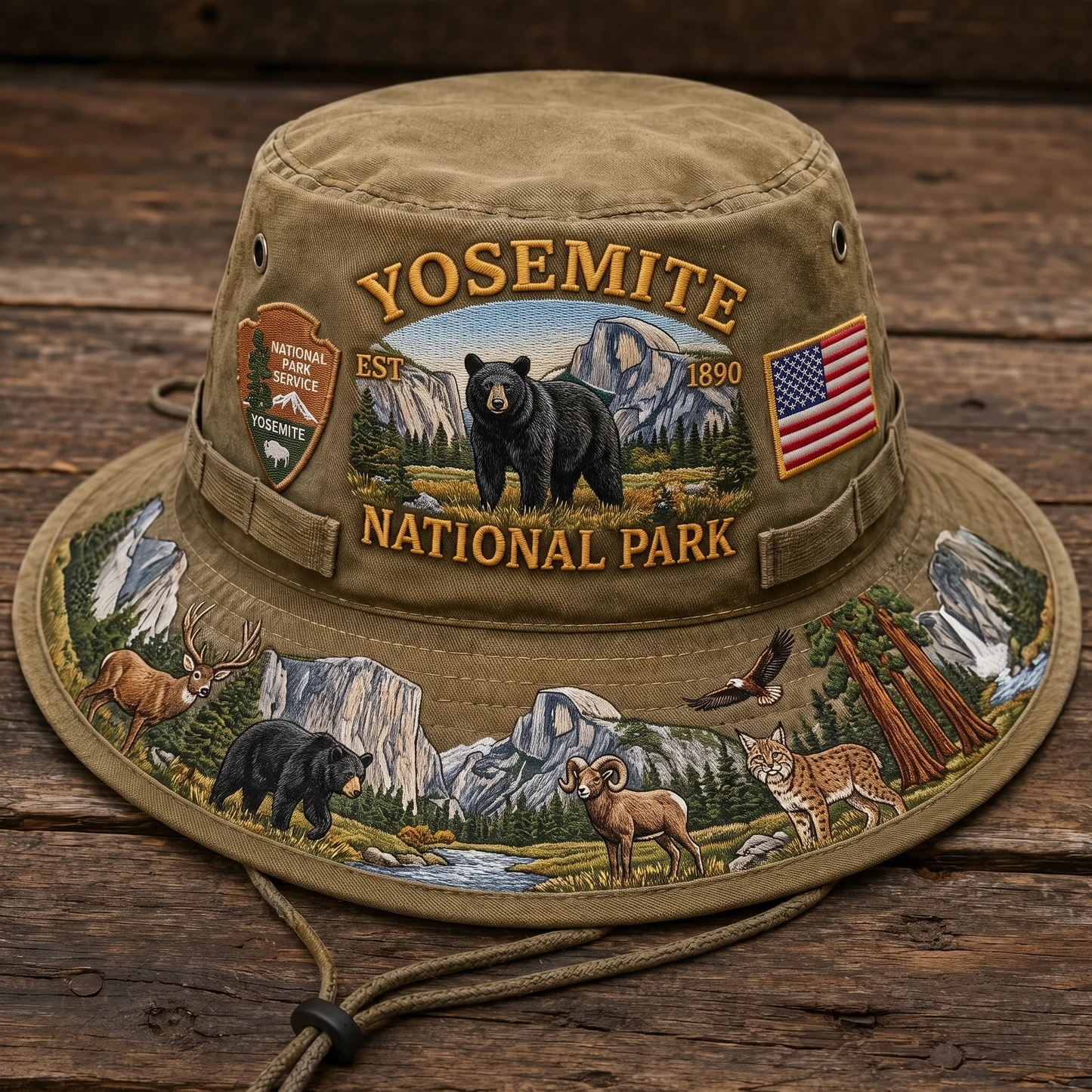 š„ Last Day 49% OFF ā Yosemite National Park Adventure Boonie Hat