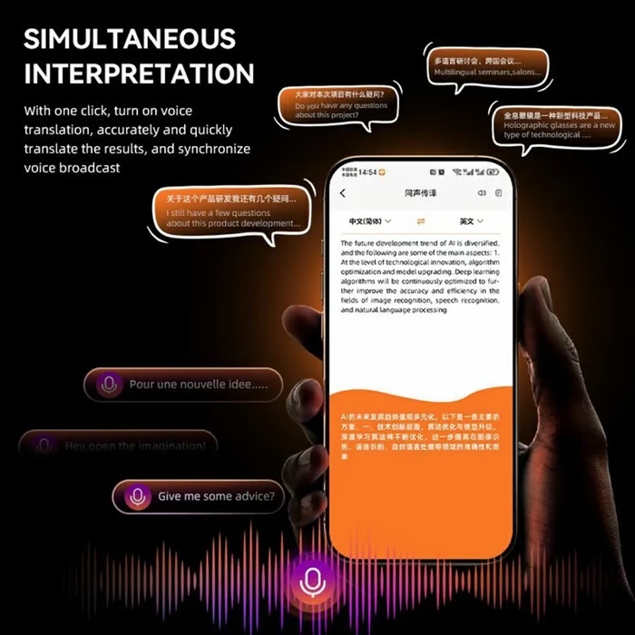 đ„Last Day 49% OFF -đ AI Real-Time Translator for Work & Travel | Portable Smart Wearable, 165+ Languages