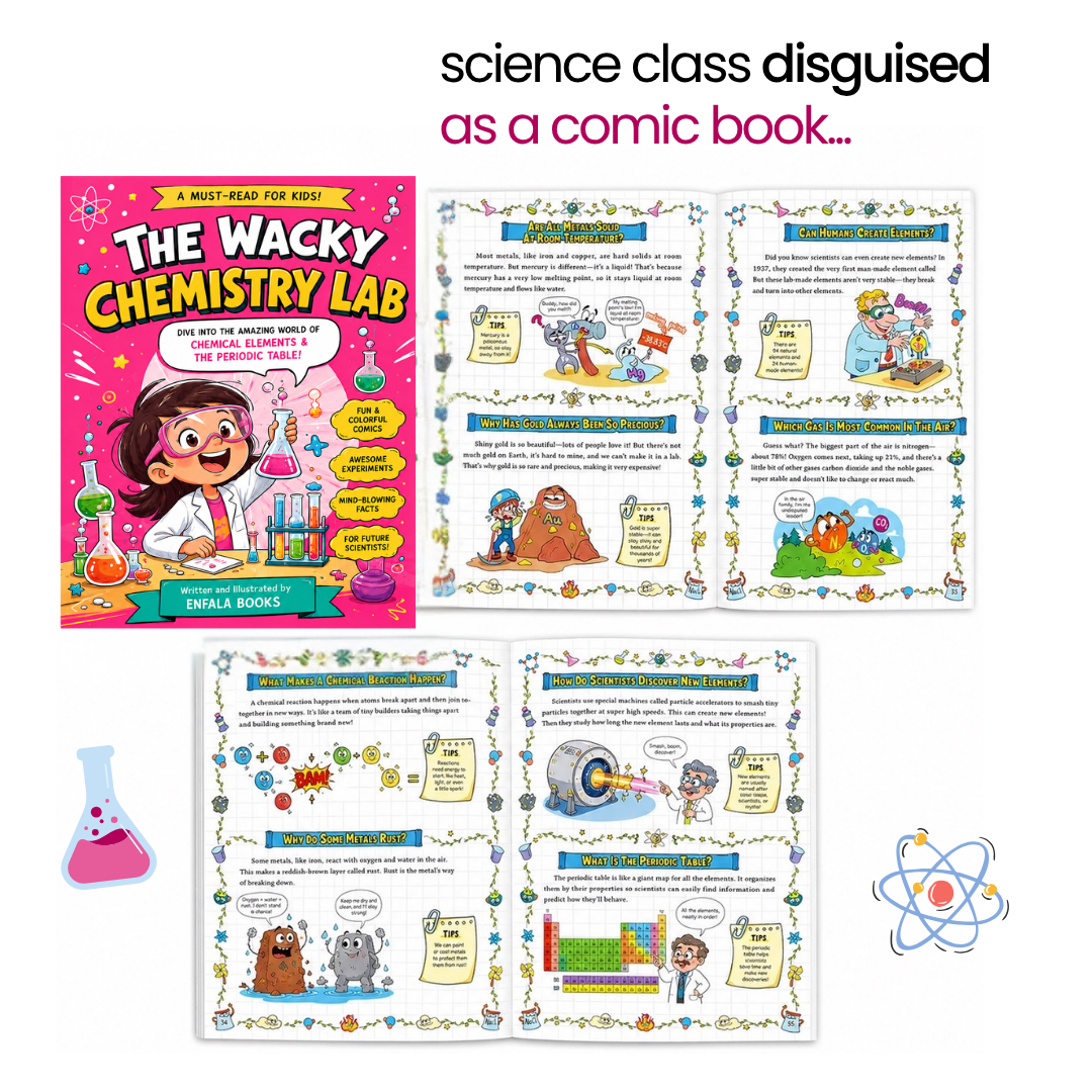 🔥Last Day 49% OFF - The Wacky Chemistry Lab: A FunChemistry Comic Guide