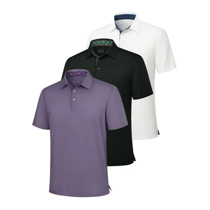 🔥Last Day 49% OFF - 3-Pack Men's Polo Shirts – Soft Breathable Cotton