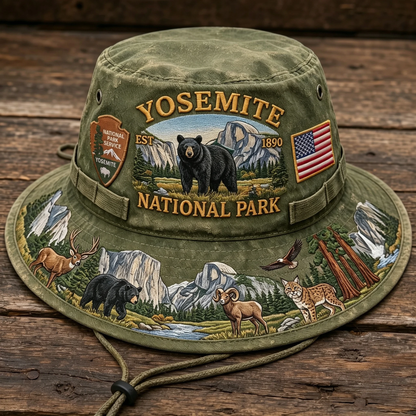🔥 Last Day 49% OFF – Yosemite National Park Adventure Boonie Hat