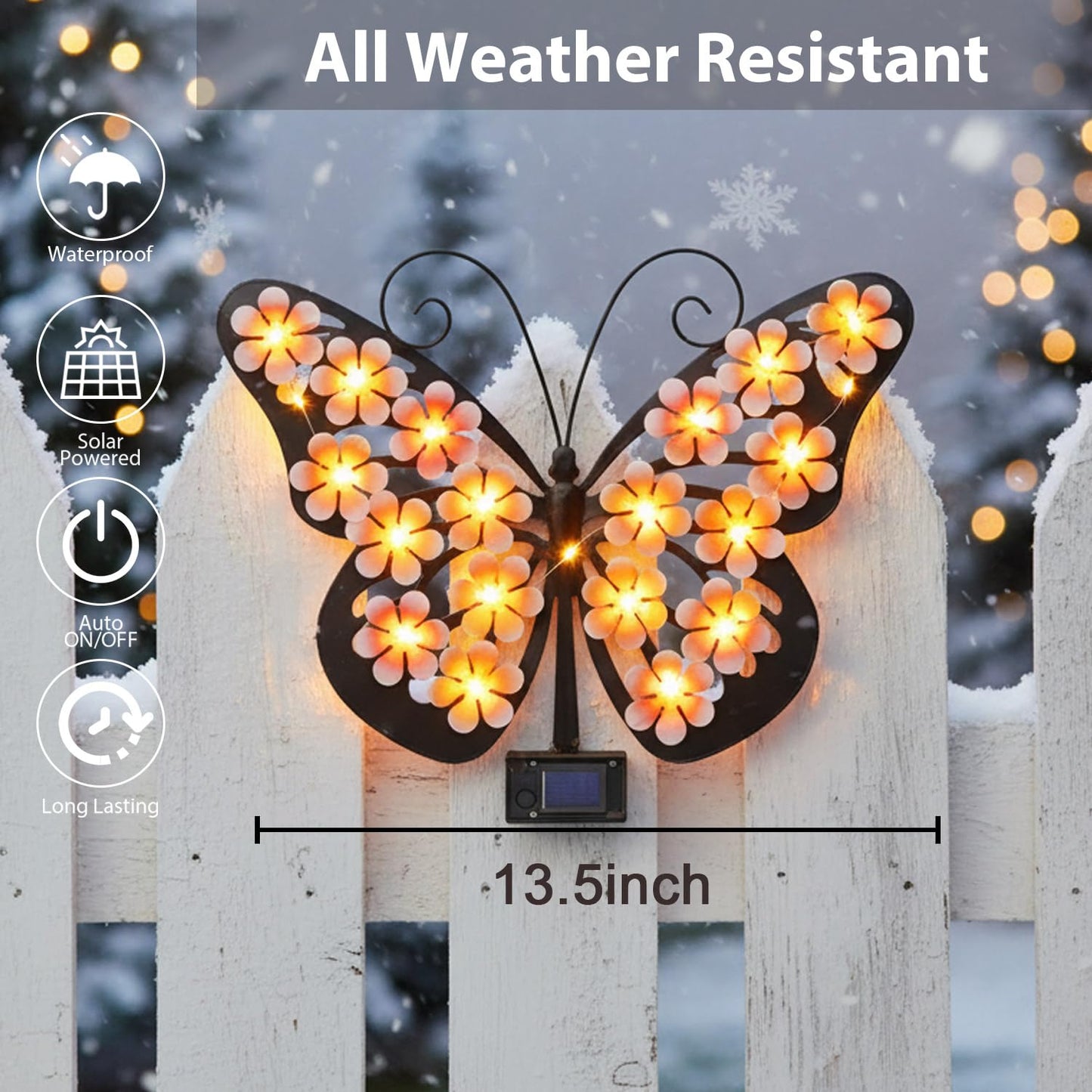 Flumyr™ | Solar Butterfly Wall Light Outdoor Decor