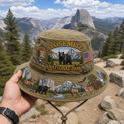 🔥 Last Day 49% OFF – Yosemite National Park Adventure Boonie Hat