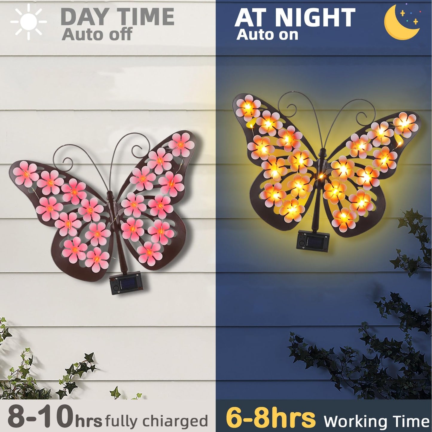Flumyr™ | Solar Butterfly Wall Light Outdoor Decor