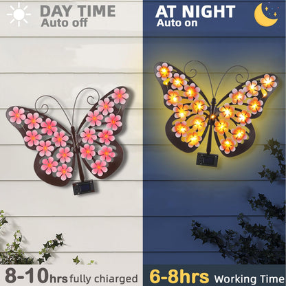 Flumyr™ | Solar Butterfly Wall Light Outdoor Decor