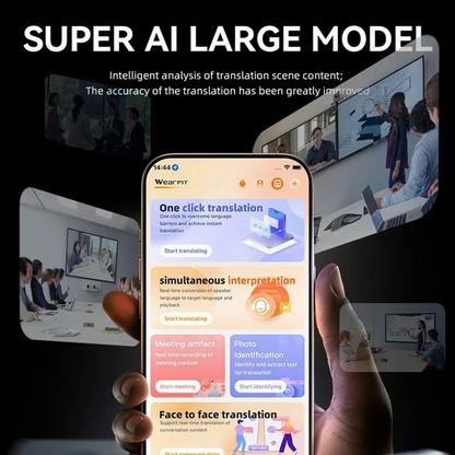🔥Last Day 49% OFF -🌍 AI Real-Time Translator for Work & Travel | Portable Smart Wearable, 165+ Languages