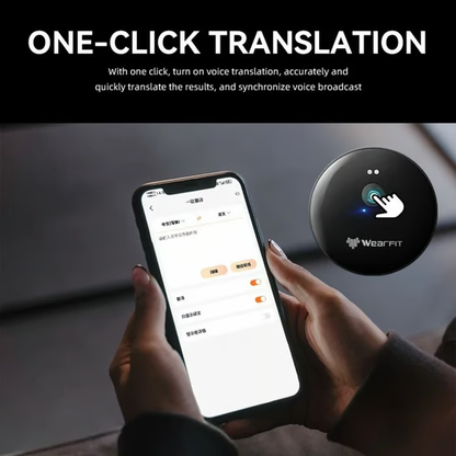 🔥Last Day 49% OFF -🌍 AI Real-Time Translator for Work & Travel | Portable Smart Wearable, 165+ Languages