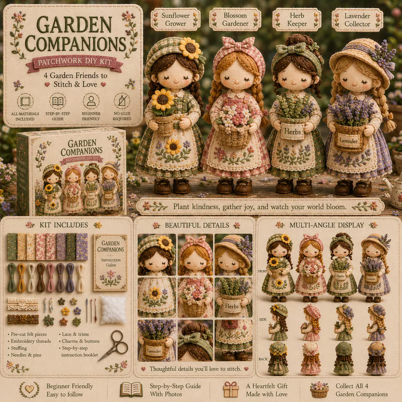 🎁Last Day:49% OFF🧵 Tiny Worlds Collection – Patchwork DIY Kit Series