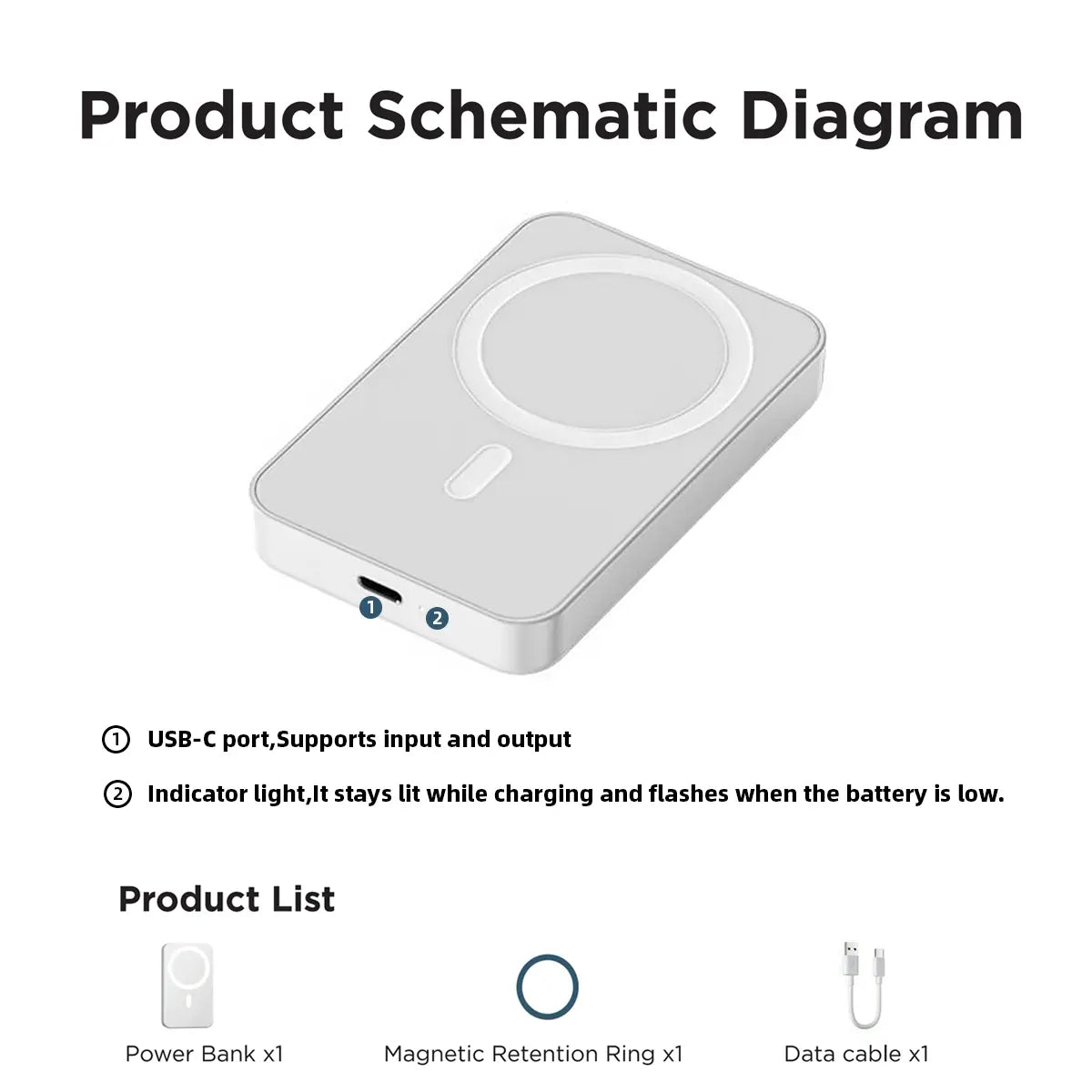 Flumyr™ Snap-On Zero-Bulk Magnetic Wireless Power Bank