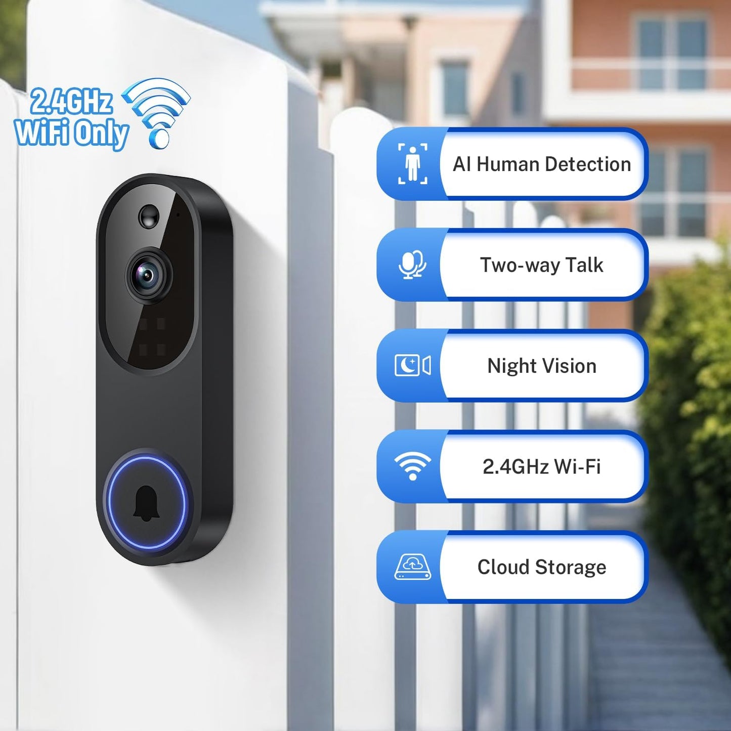 Flumyr™ AI-Shield Smart Video Doorbell