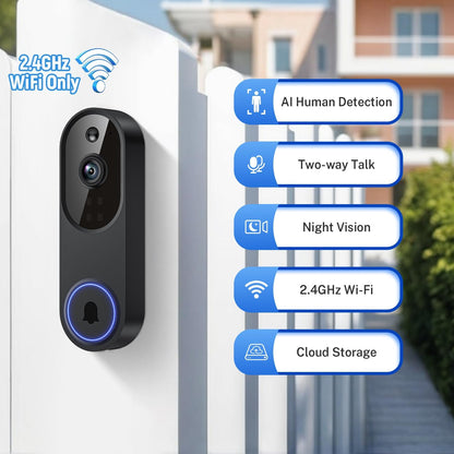 Flumyr™ AI-Shield Smart Video Doorbell
