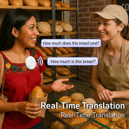 🔥Last Day 49% OFF -🌍 AI Real-Time Translator for Work & Travel | Portable Smart Wearable, 165+ Languages