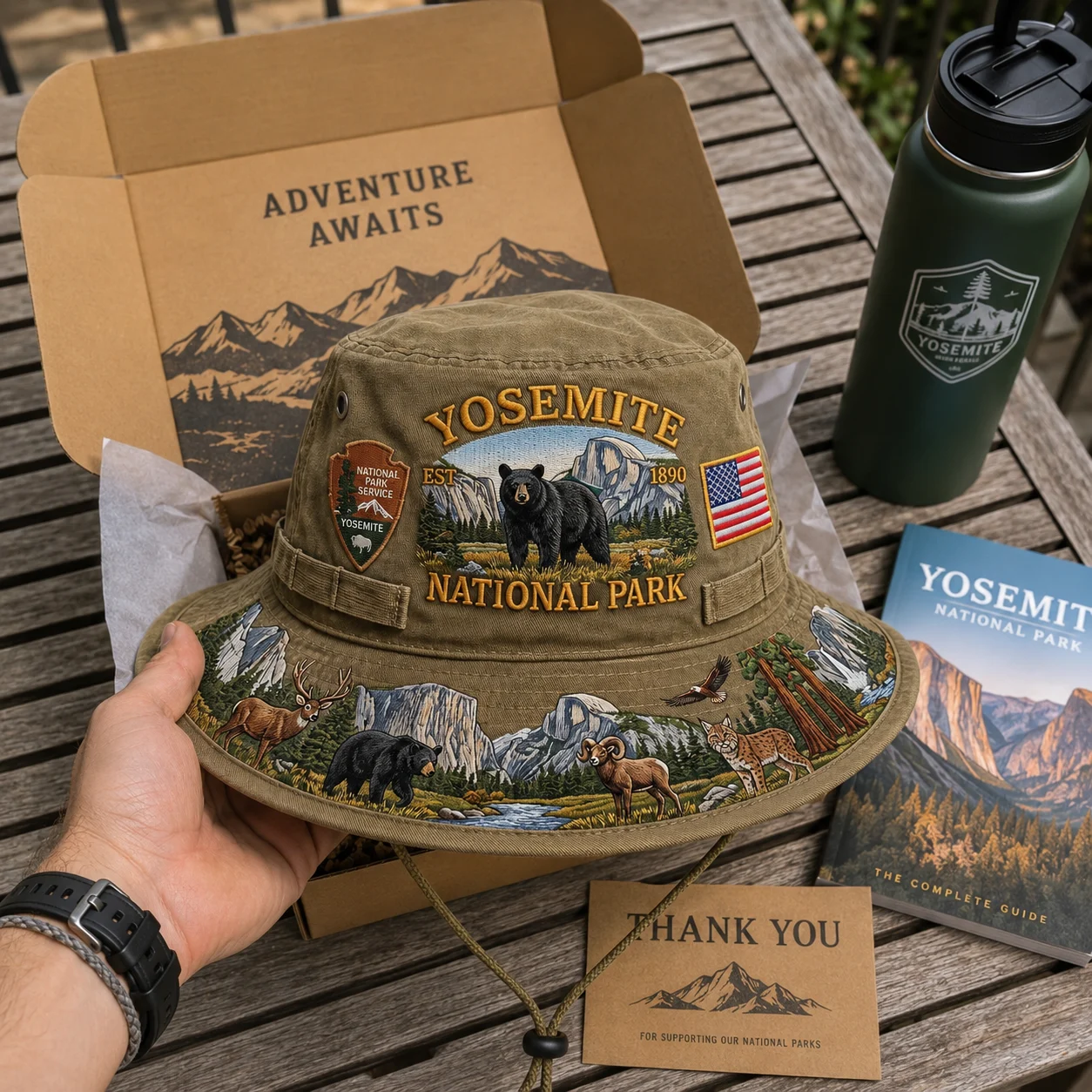 🔥 Last Day 49% OFF – Yosemite National Park Adventure Boonie Hat