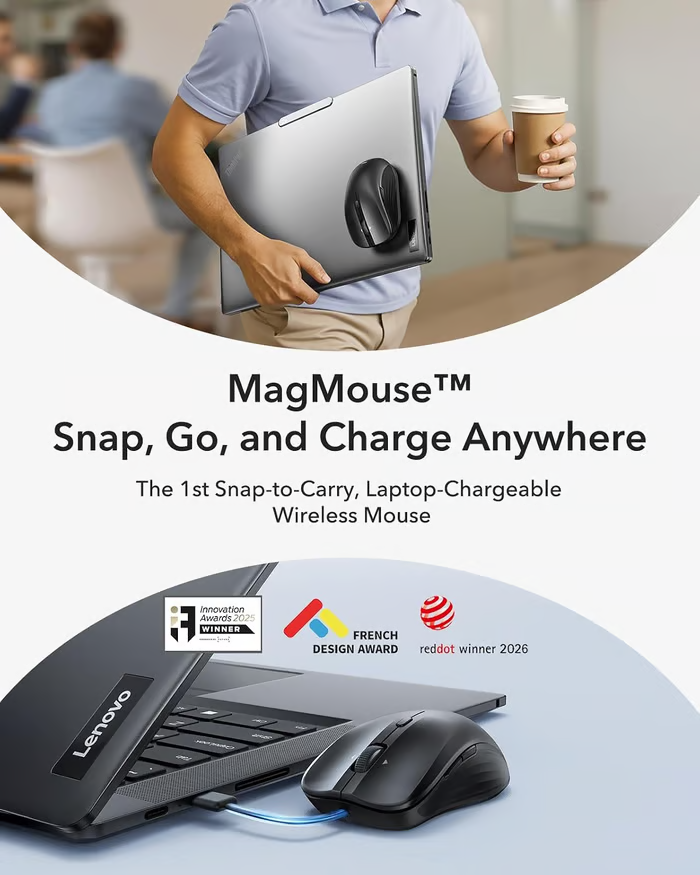 🔥 Last Day 49% OFF -🖱️ Snap-to-Carry Dual-Mode Wireless Mouse