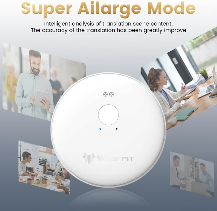 🔥Last Day 49% OFF -🌍 AI Real-Time Translator for Work & Travel | Portable Smart Wearable, 165+ Languages