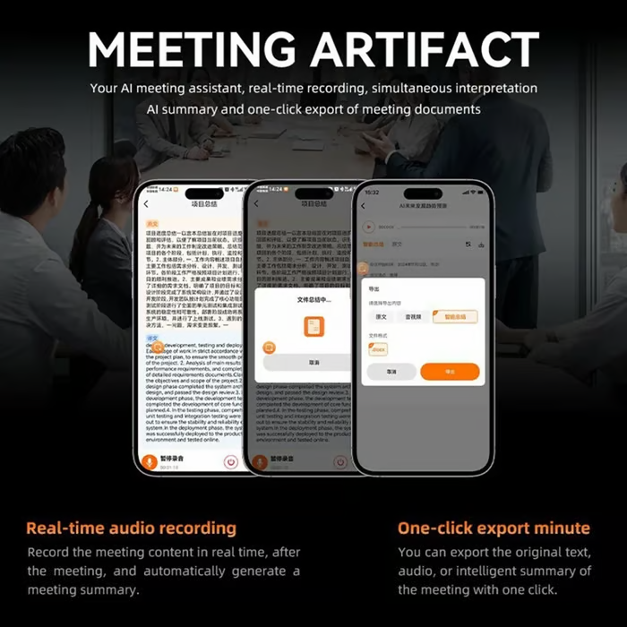 🔥Last Day 49% OFF -🌍 AI Real-Time Translator for Work & Travel | Portable Smart Wearable, 165+ Languages