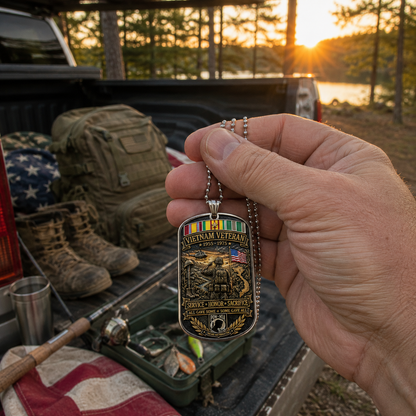🔥 Last Day Promo: 49% OFF 🎖️Vietnam Veteran All Gave Some Some Gave All Tribute Dog Tag Necklace
