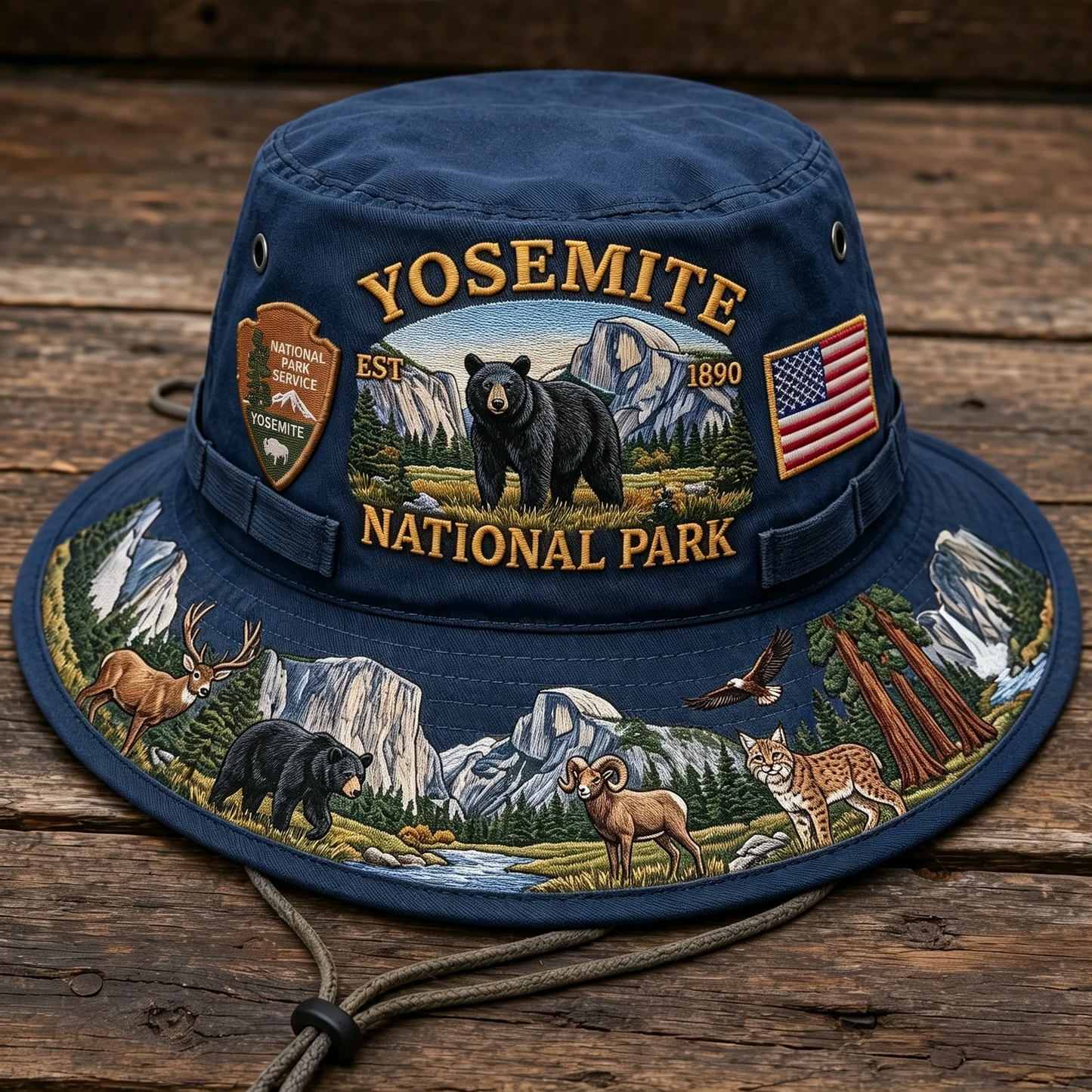 🔥 Last Day 49% OFF – Yosemite National Park Adventure Boonie Hat