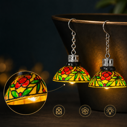 Handmade Vintage Light-Up Chandelier Earrings - Only 11 Left