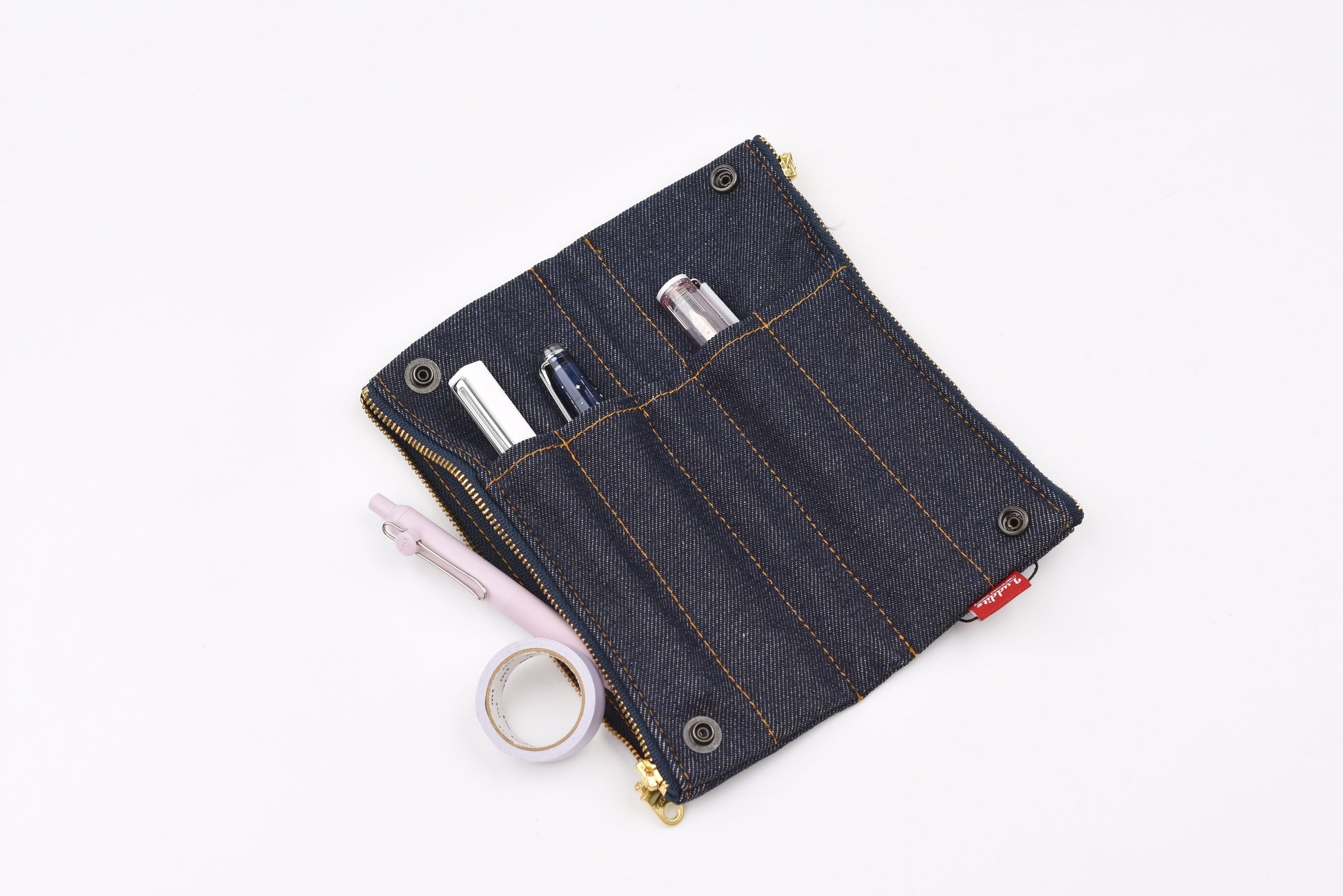 LUDDITE Bendy Pen Case - Denim