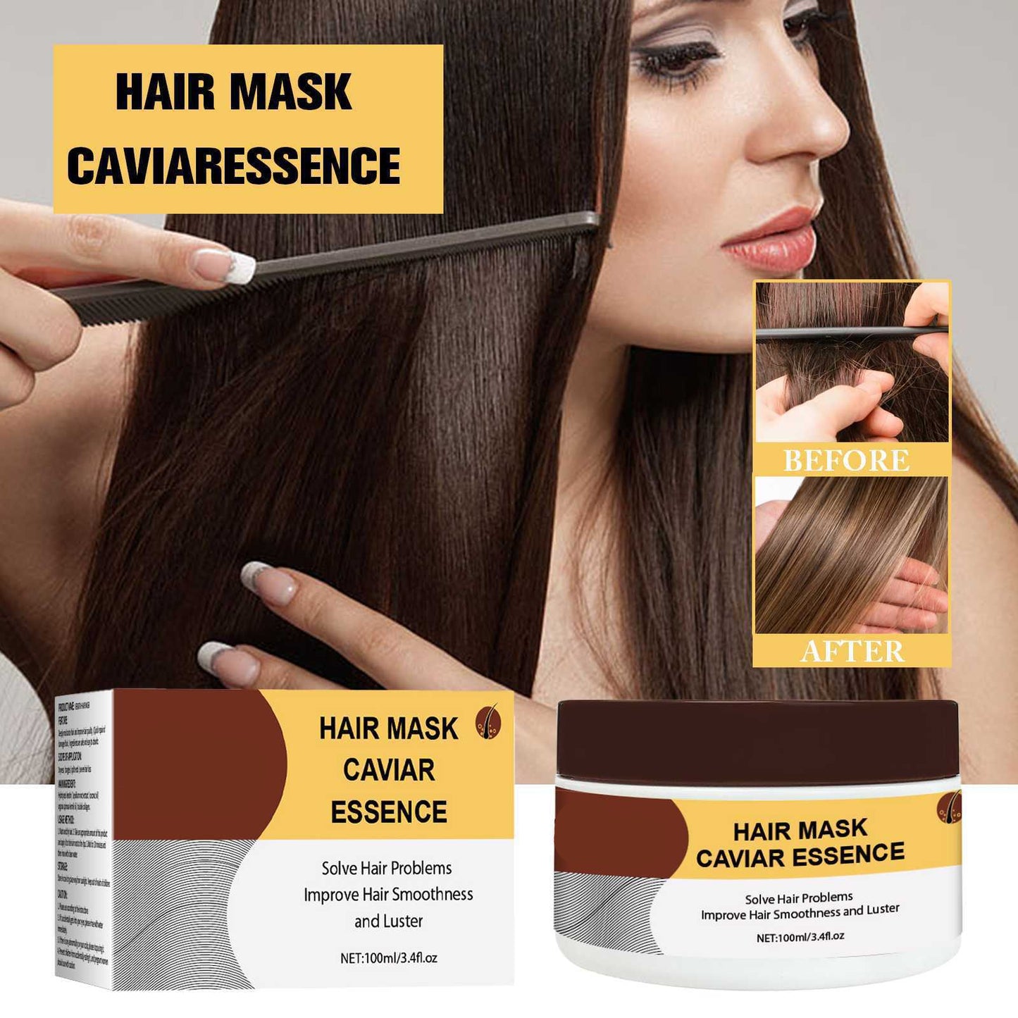 Flumyr™ Keratin Hair Mask (Deep Moisturizing & Repair for Dry Frizzy Hair)