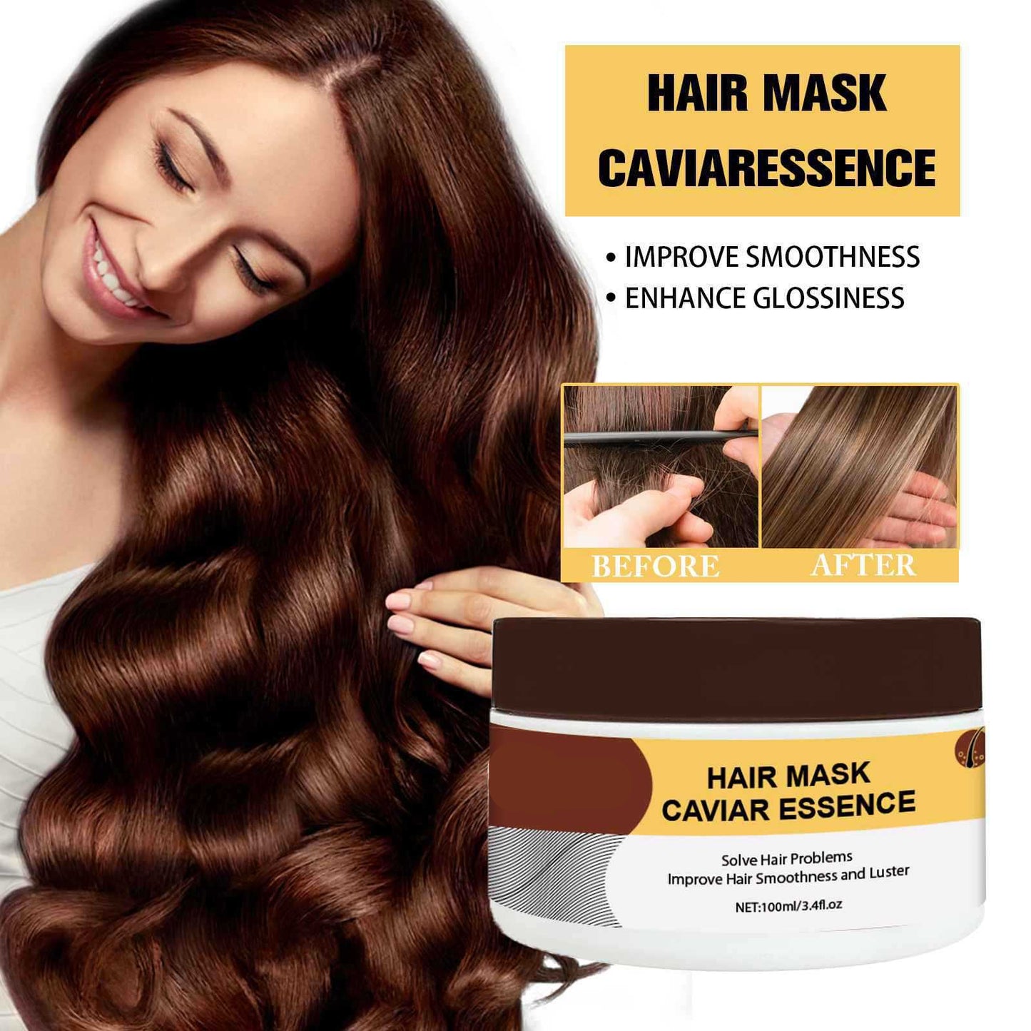 Flumyr™ Keratin Hair Mask (Deep Moisturizing & Repair for Dry Frizzy Hair)