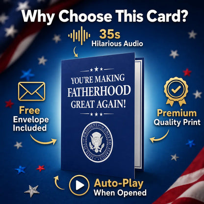 Flumyr™ Ultimate Presidential Talking Father's Day Card