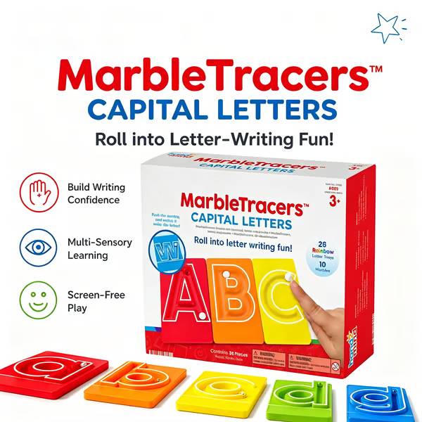 Marble Tracers uppercase and lowercase bundle
