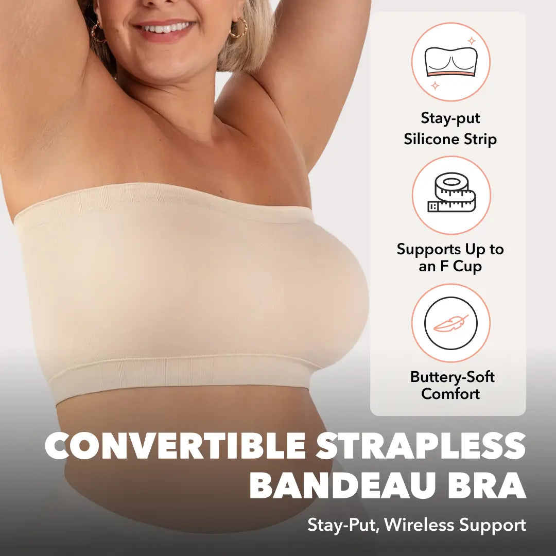 Flumyr™ Stay-Up Wireless Convertible Strapless Bandeau Bra