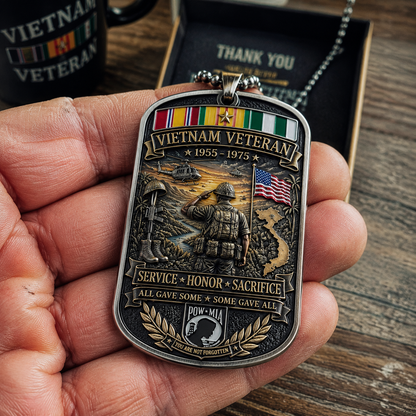 🔥 Last Day Promo: 49% OFF 🎖️Vietnam Veteran All Gave Some Some Gave All Tribute Dog Tag Necklace