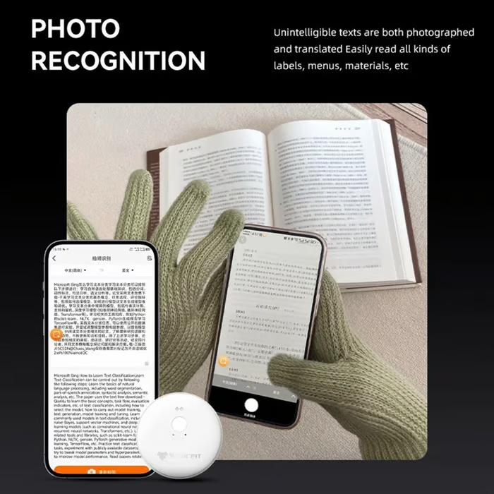 🔥Last Day 49% OFF -🌍 AI Real-Time Translator for Work & Travel | Portable Smart Wearable, 165+ Languages
