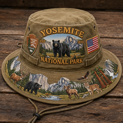 🔥 Last Day 49% OFF – Yosemite National Park Adventure Boonie Hat