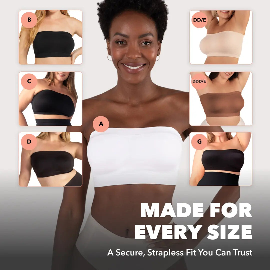 Flumyr™ Stay-Up Wireless Convertible Strapless Bandeau Bra