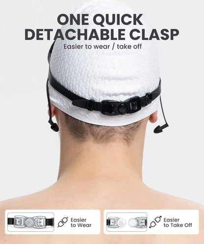 【Creator’s Pick】MARISUN Goggles Swimming Adult Swim-Goggles: Wide View with UV400 Protection Anti Fog No Leak for Men and Women 3 Pack fit outdoorfun Swim Kit Nose Clips Swim Glasses summerwins